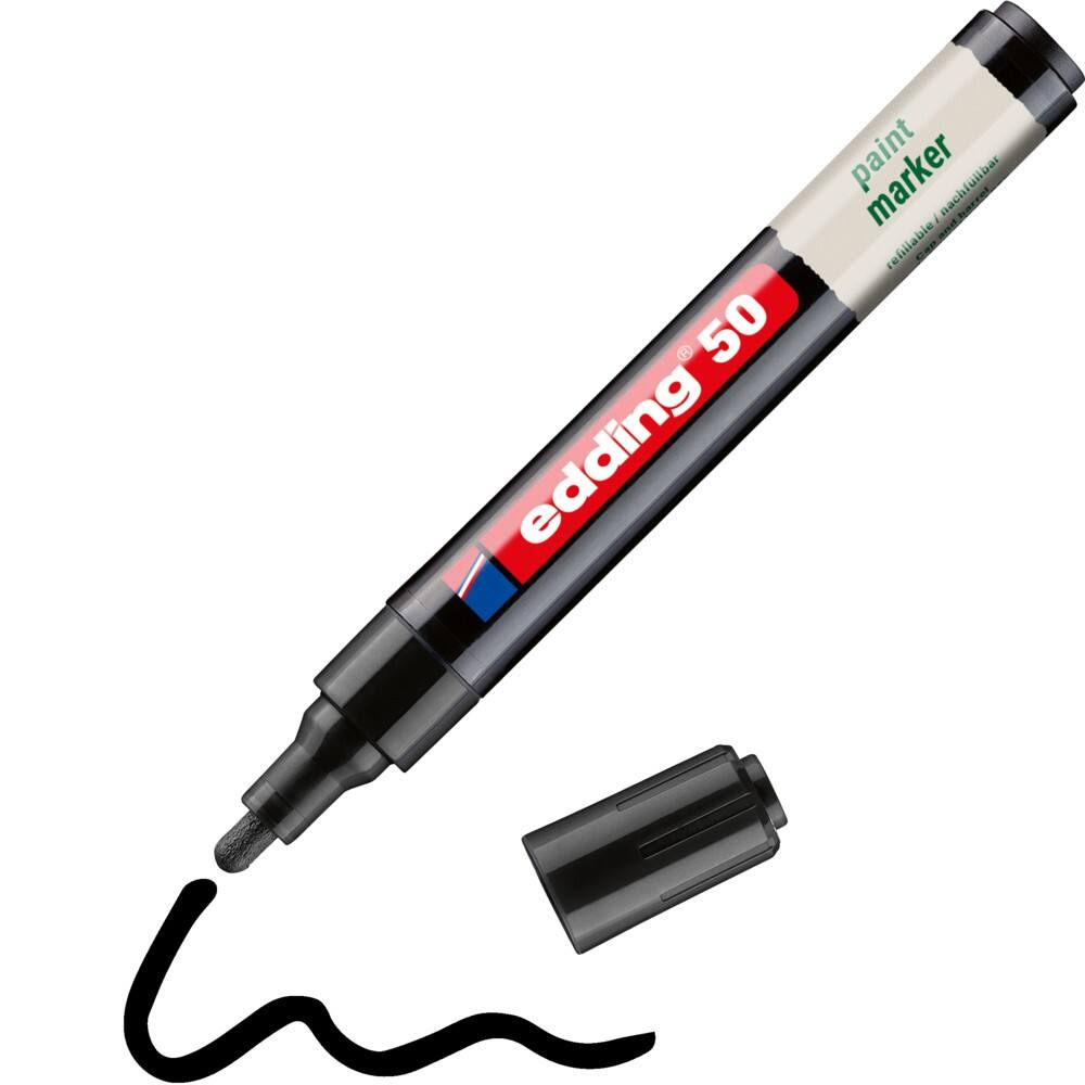 edding Permanent Paint Marker Black 2-3 mm Pack of 10