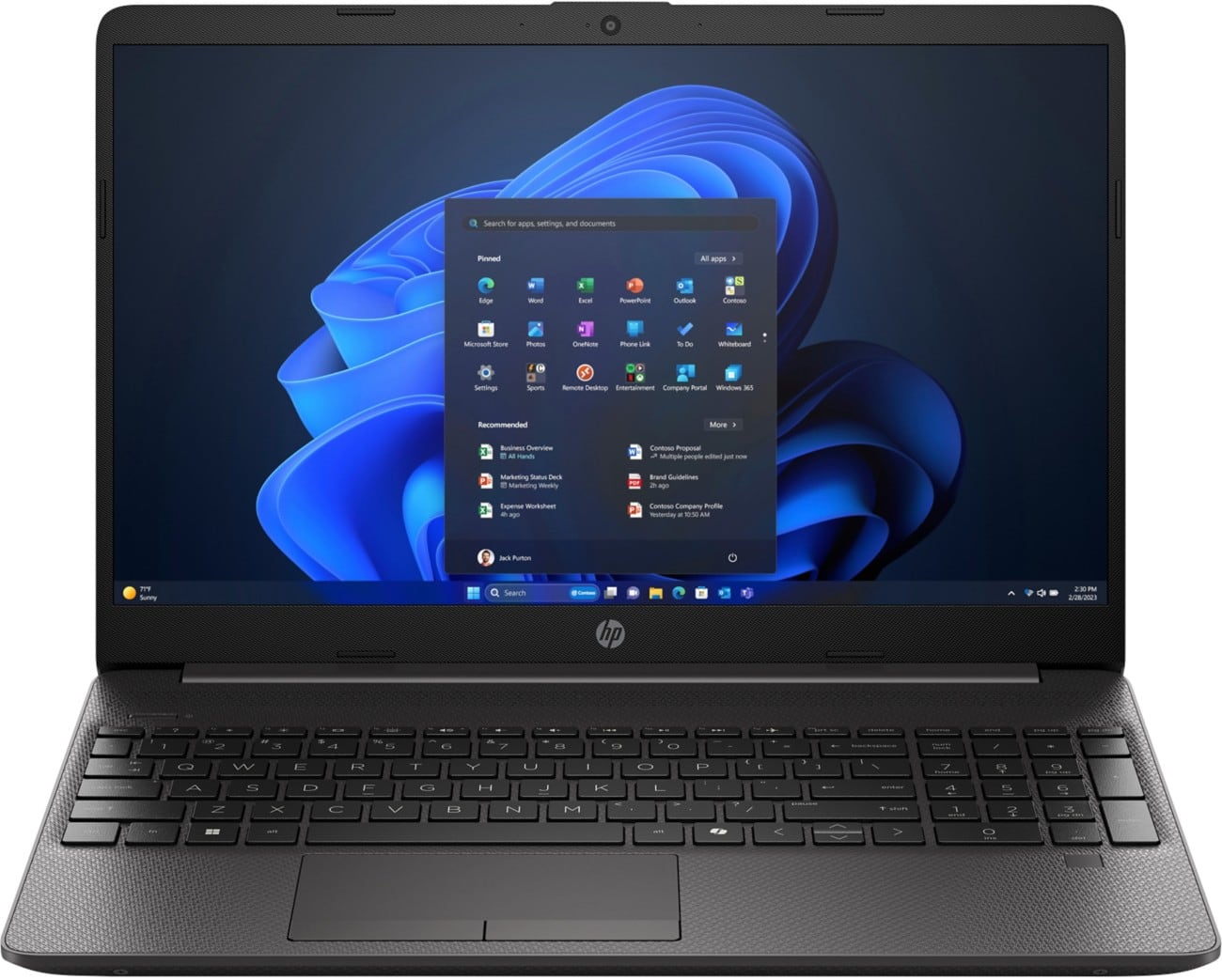 HP HP 200 Series 250G9R Laptop 39.6 cm (15.6") 120U 2.4 GHz 8 GB Intel Graphics Windows 11 Pro