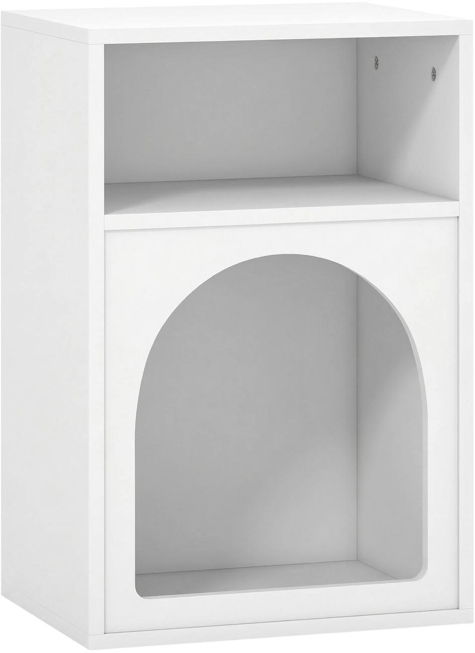 HOMCOM Nightstand Bedside Table 1 Drawers 35 kg UDL MDF (Medium Density Fibreboard) 300 x 400 x 600 mm