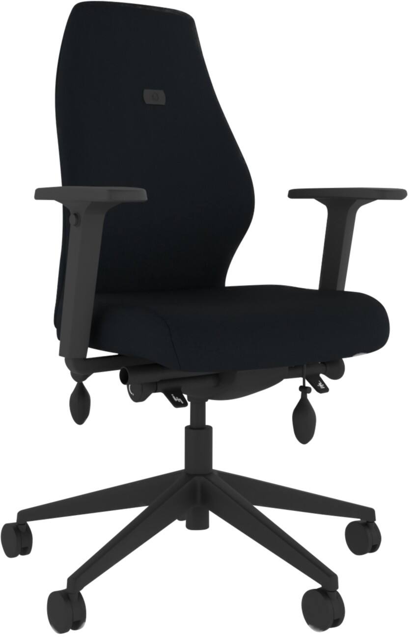 Energi-24 Ergonomic Chair Synchro Tilt Height-Adjustable Seat Black 150 kg 690 x 690 x 1,070 mm