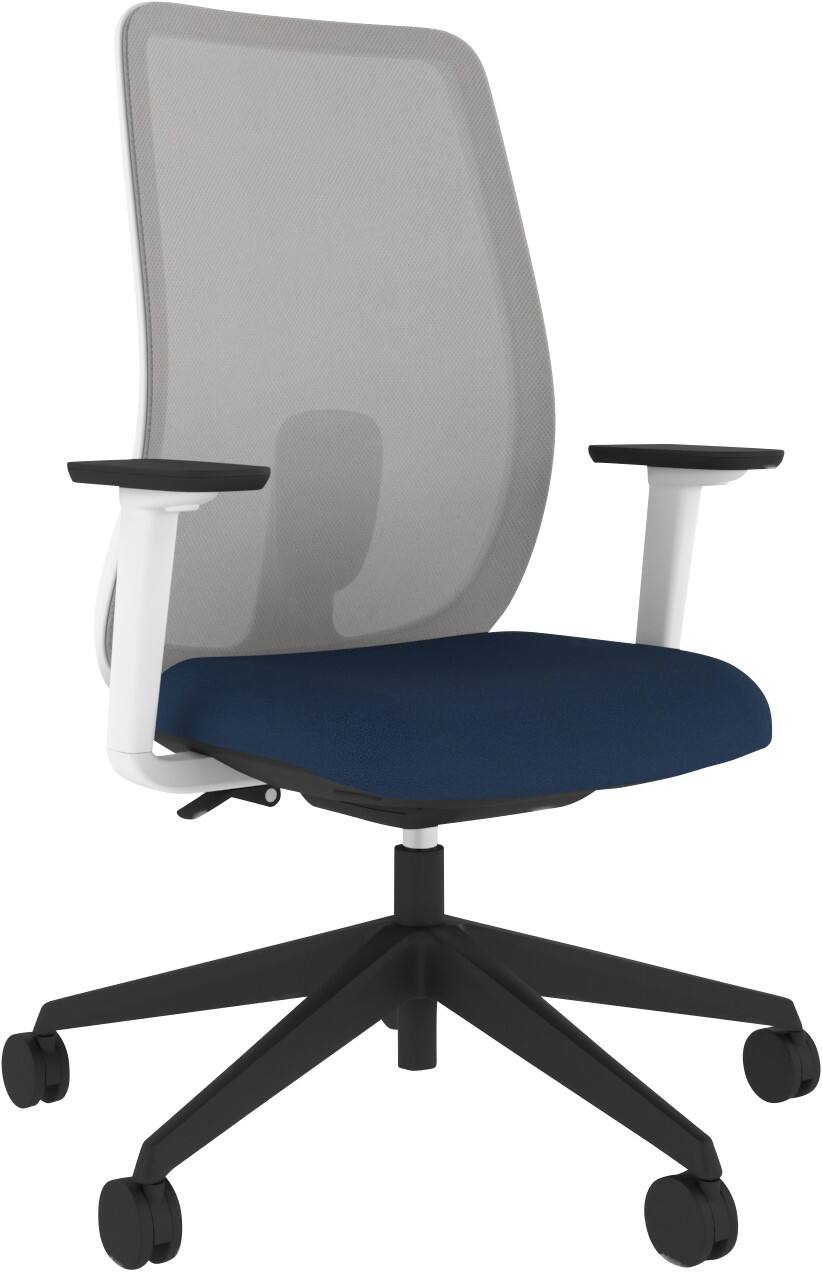 Energi-24 Ergonomic Chair Synchro Tilt Fabric 4D Armrest Height-Adjustable Seat White 150 kg ECHO/1/W/4D/LG/BE 690 x 690 x 1,050 mm 5