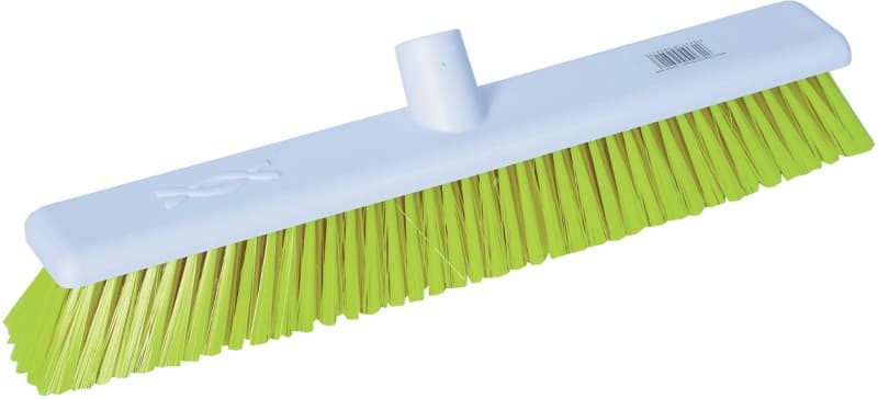Robert Scott Broom Head Yellow Bristles, White Stiff Head