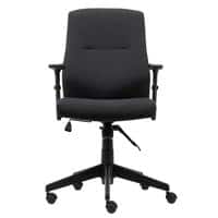 Realspace Knee Tilt Ergonomic Office Chair with Adjustable Armrest and Seat Stanley Black