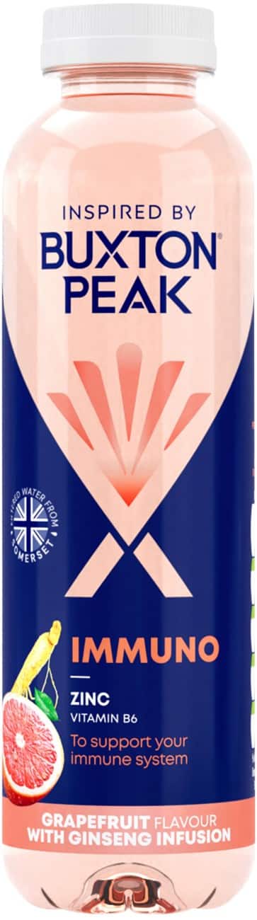Buxton Peak Soft Drink Ginseng Grapefruit Pack of 12 of 400 ml