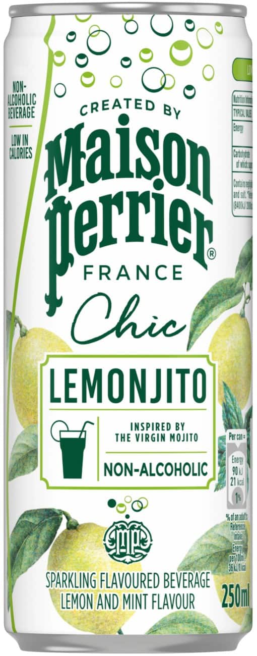 Maison Perrier France Chic Lemonjito Soft Drink Pack of 24 of 250 ml