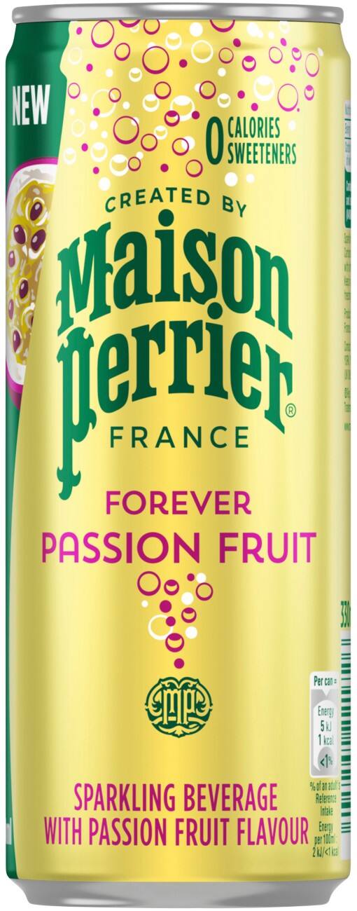 Maison Perrier Forever Soft Drink Passion Fruit Pack of 24 of 330 ml