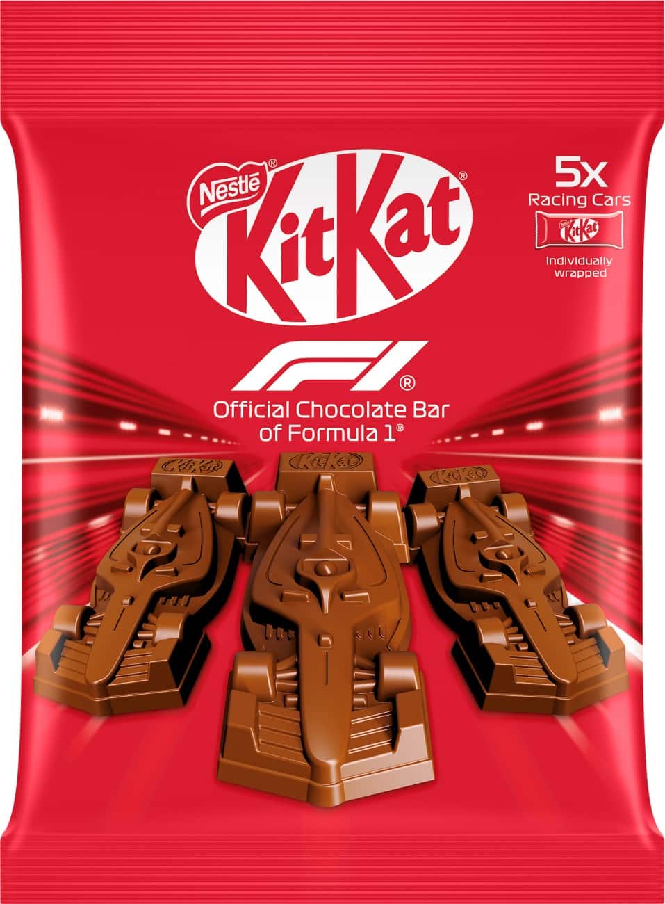 KITKAT F1 Racing Cars Chocolate Pack of 5 of 55 g