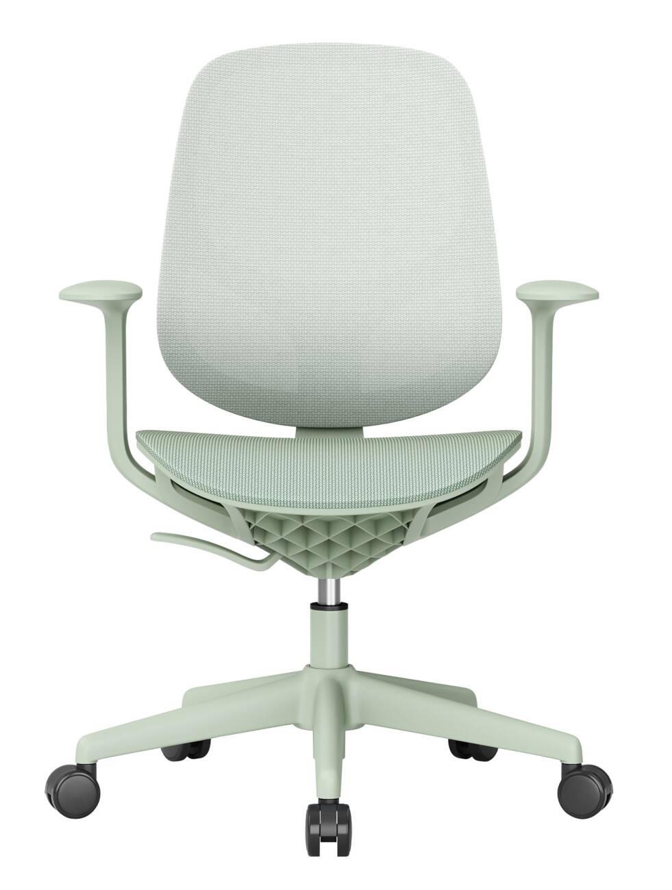 Viking Office Chair Fixed Armrest Height-Adjustable Seat Mint Green 150 kg 1007777 665 x 600 mm