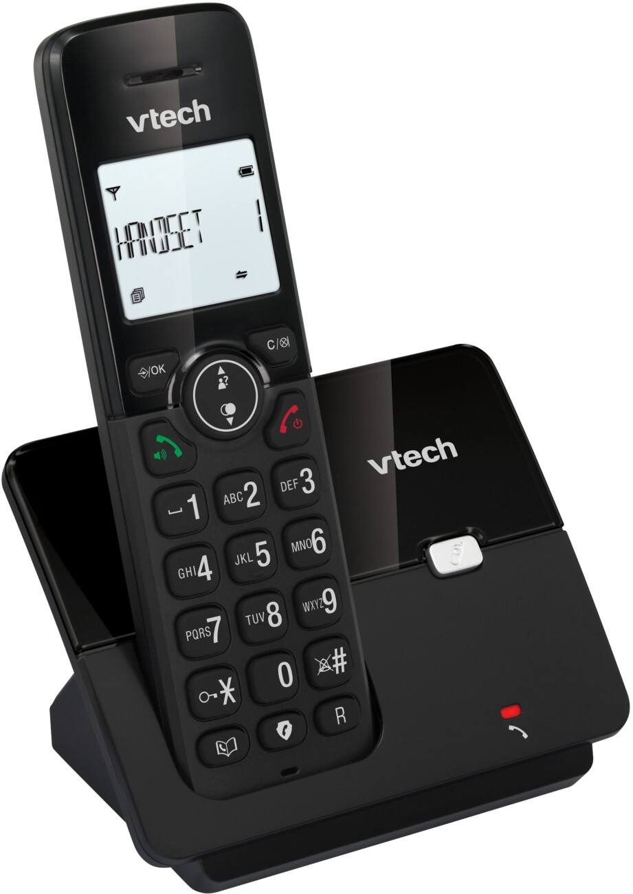 VTech CS2000 Single Digital Cordless Home Telephone DECT Caller ID Black
