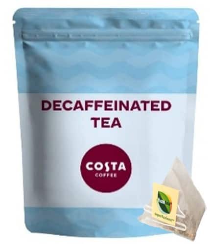 COSTA COFFEE Decaffeinated English Breakfast Black Tea Bags Pack of 80