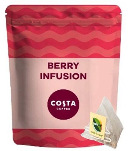 COSTA COFFEE Caffeine-free Infusion Tea Bags Berry Pack of 80