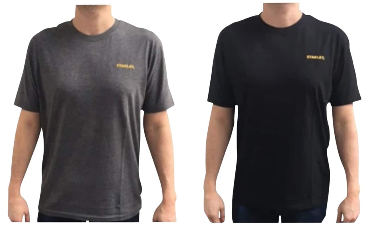 Stanley T-shirt Workwear Extra Large (XL) Black, Grey STW40026-123