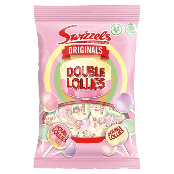 Swizzels Sweets Originals Double Lollies 130 g