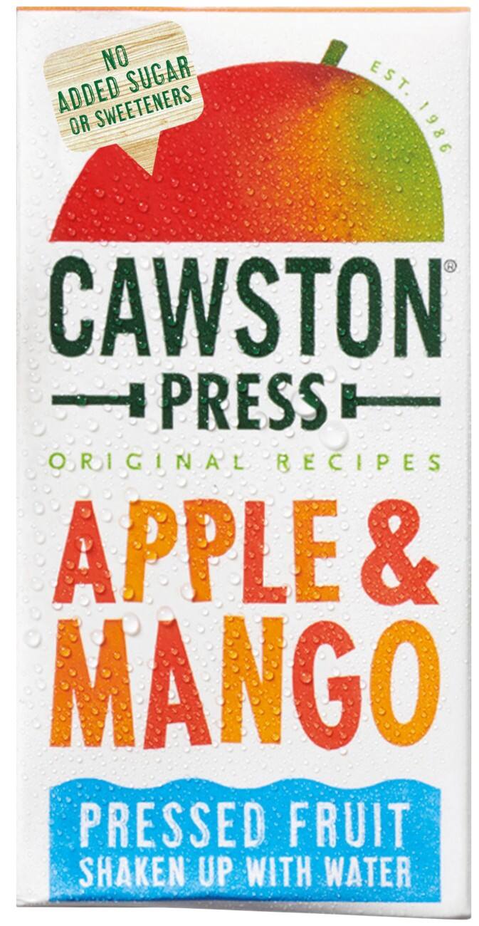 Cawston Press Apple & Mango Fruit Water 18 x 200ml