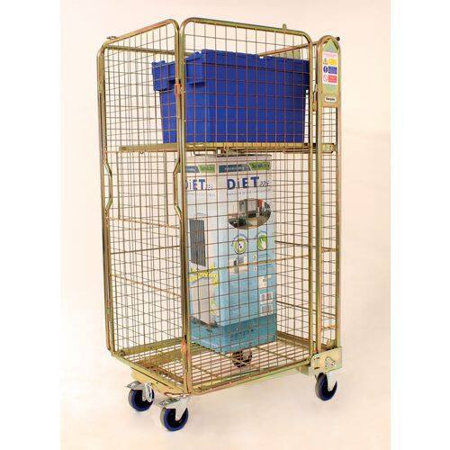 Nestable A-Frame Roll Container 600 kg Steel 73.5 x 85 x 169 cm Gold
