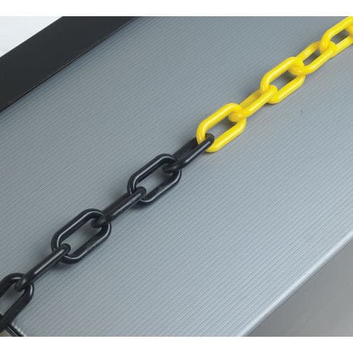 Chain Barrier Plastic Yellow, Black