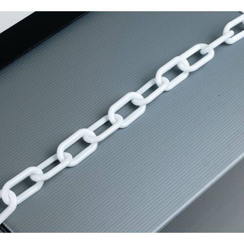 Chain Barrier Plastic White