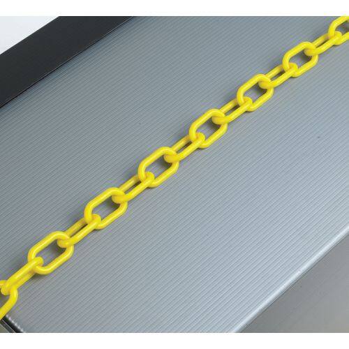 Chain Barrier Plastic Yellow
