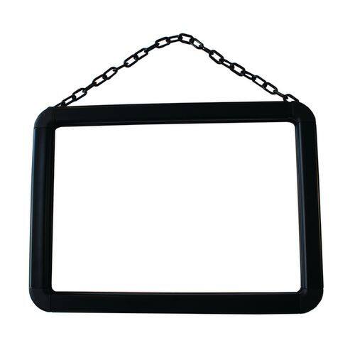 Chain Barrier Sign Holder Red White 402765 Plastic A4