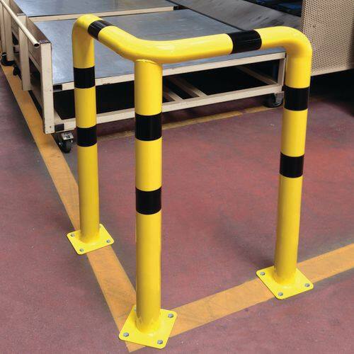 Protective Safety Barrier Steel Yellow, Black