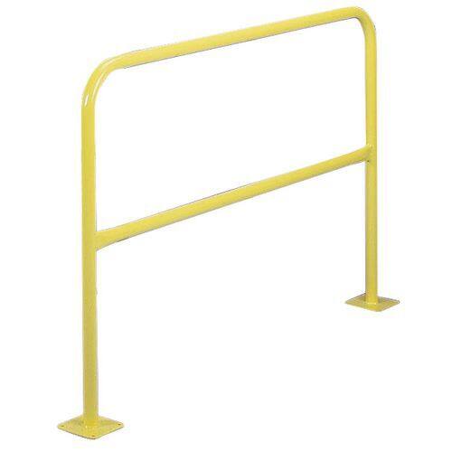 Freestanding Protective Safety Barrier Steel 100 cm Yellow