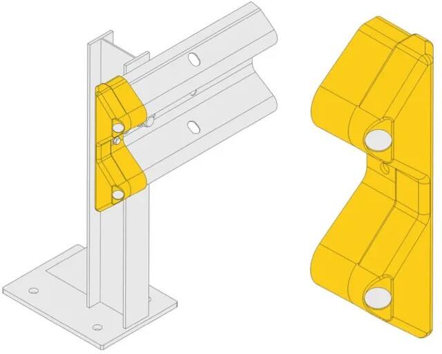 Protective Safety Barrier Polymer Yellow