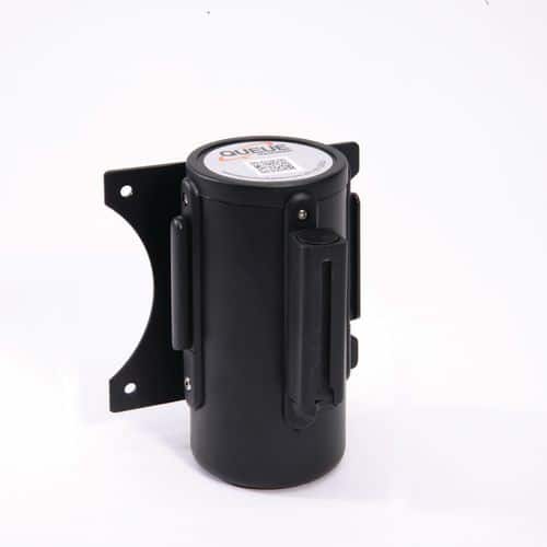 Wall Retractable Barrier Steel 5 cm Black