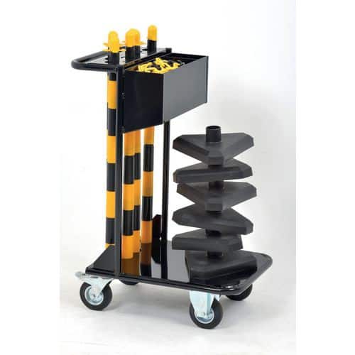 Chain Barrier Kit Black 411700 44 (W) x 68.2 (D) x 93.6 (H) cm