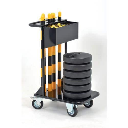 Chain Barrier Kit Black 411701 44 (W) x 68.2 (D) x 93.6 (H) cm
