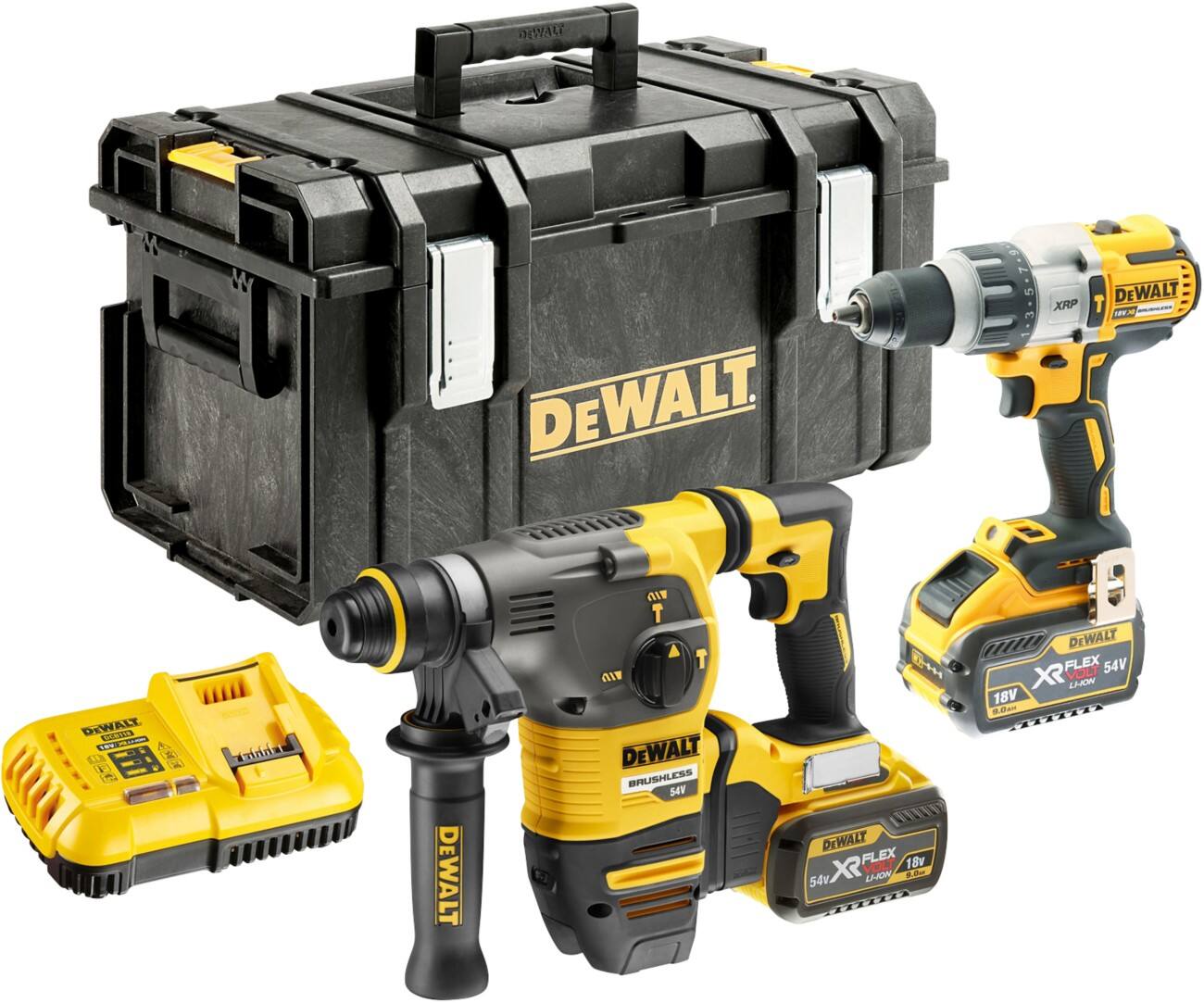 DeWALT Tool Set Cordless Brushless DCK2033X2-GB Set of 6