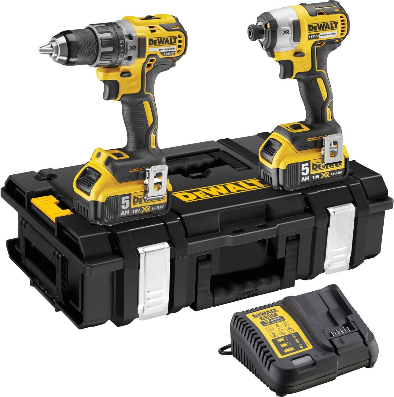 DeWALT Tool Set Cordless Brushless DCK266P2-GB Set of 6
