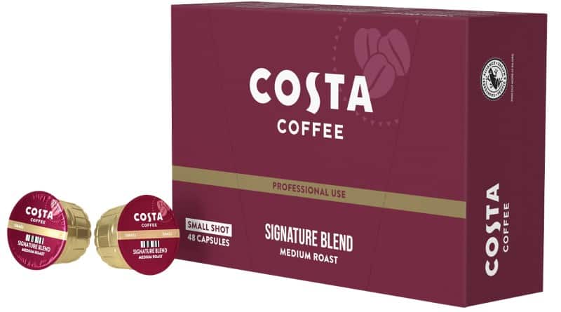 Costa Coffee Signature Blend Medium Roast Small Shot Podio Capsules Pack of 48 of 8.5 g