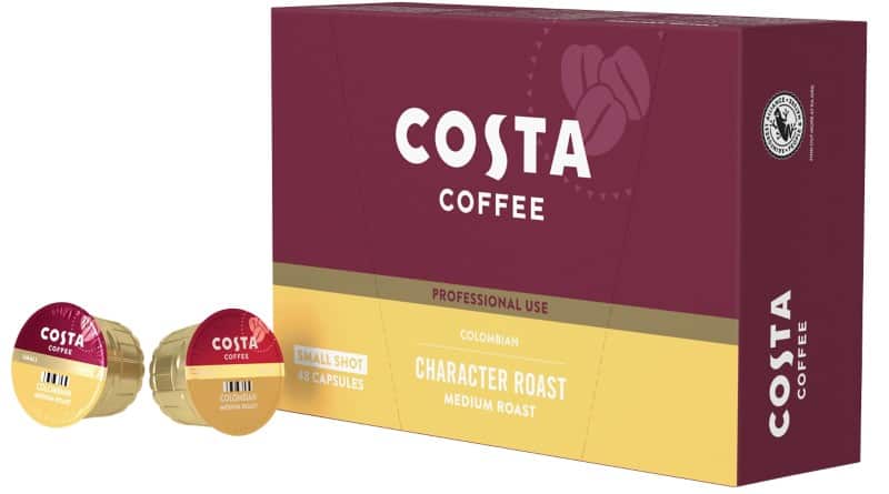 Costa Coffee Colombian Medium Roast Small Shot Podio Capsules Pack of 48 of 8.5 g