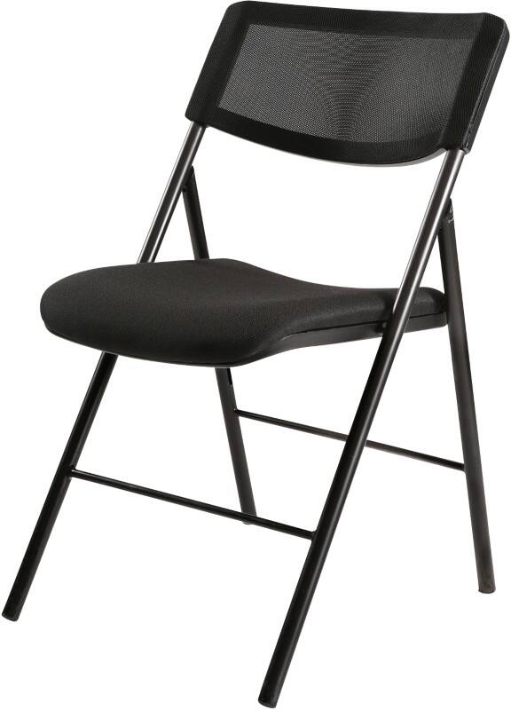 Alba Folding Chair Mesh Without Armrest Black 110 kg CPDIVANO N 480 x 530 x 830 mm Pack of 2