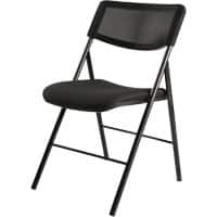 Alba Folding Chair Mesh Without Armrest Black 110 kg CPDIVANO N 480 x 530 x 830 mm Pack of 2