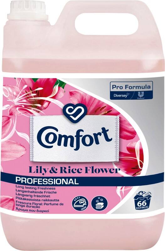 Comfort Pro Formula Lily and Rice Flower Diluted Fabric Conditioner 5 L