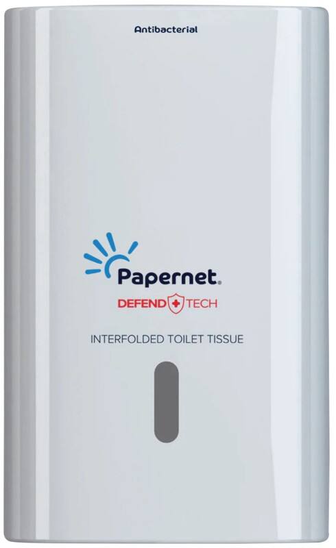 Papernet Defend Tech Interfolded Toilet Paper Dispenser 416147 White