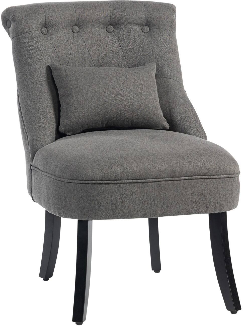 HOMCOM Accent Armchair Grey 150 kg 833-727V71CG 690 x 525 x 820 mm