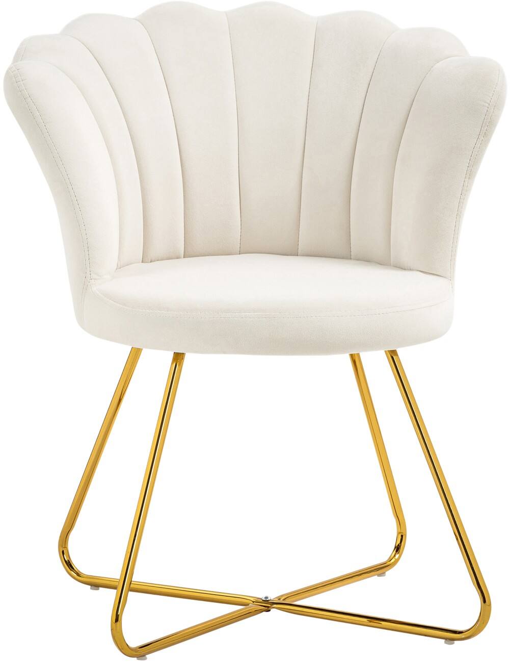 HOMCOM Accent Armchair Cream 120 kg 83B-133V70CW 640 x 690 x 800 mm