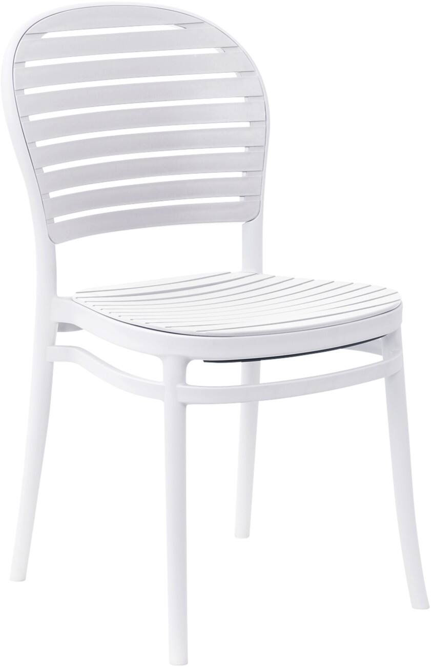 Teknik Chair 8500 PP Suitable for Indoor and Outdoor Use White Pack of 2