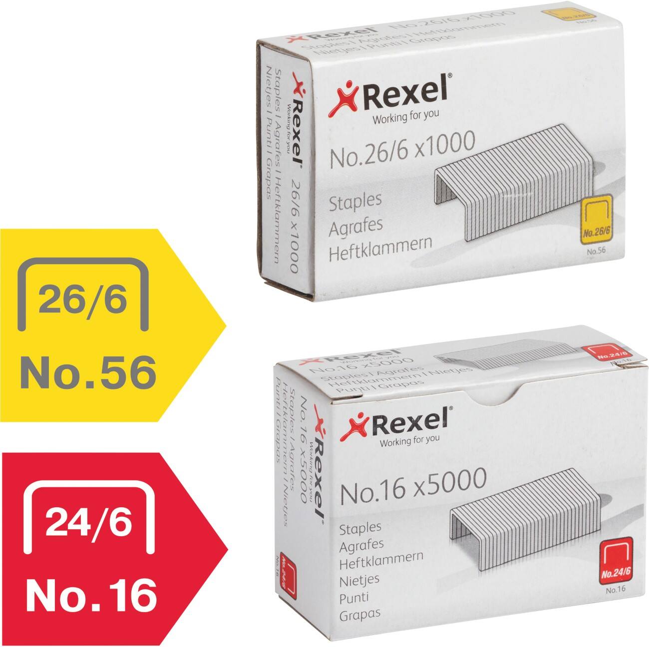 Leitz Power Performance P2 No. 10 Staples 55771000 Steel Silver Pack of 2000