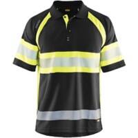 BLÅKLÄDER Polo Shirt 33381051 PL (Polyester) Black, Yellow Size 4XL