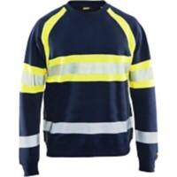 BLÅKLÄDER Sweater 33591158 Cotton Navy Blue, Yellow Size 4XL