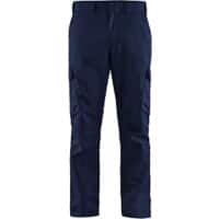 BLÅKLÄDER Trousers 14441832 Cotton, Elastolefin, PL (Polyester) Navy Blue, Cornflower Blue Size 40R