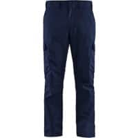 BLÅKLÄDER Trousers 14441832 Cotton, Elastolefin, PL (Polyester) Navy Blue, Cornflower Blue Size 34S