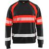 BLÅKLÄDER Sweater 33591158 Cotton Black, Red Size 4XL