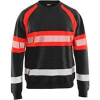 BLÅKLÄDER Sweater 33591158 Cotton Black, Red Size 4XL