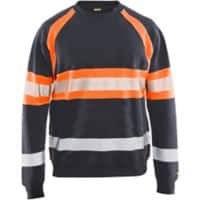 BLÅKLÄDER Sweater 33591158 Cotton Mid Grey,  Orange Size S