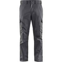 BLÅKLÄDER Trousers 14441832 Cotton, Elastolefin, PL (Polyester) Mid Grey, Black Size 34R