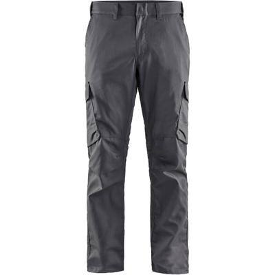 BLÅKLÄDER Trousers 14441832 Cotton, Elastolefin, PL (Polyester) Mid Grey, Black Size 46R